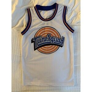 Tune Squad Taz #! Space Jam Movie Basketball  Throwback Jersey Size Small